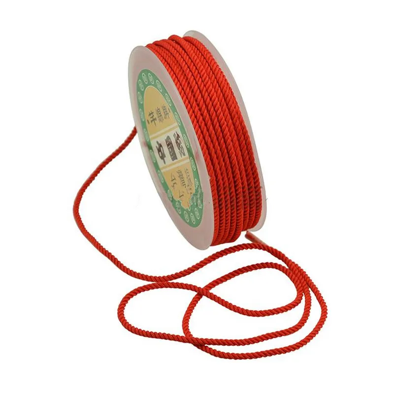 1 рулон Круглый вощеный нейлоновый шнур 2 мм/3 мм вощеная нить веревка ремешок