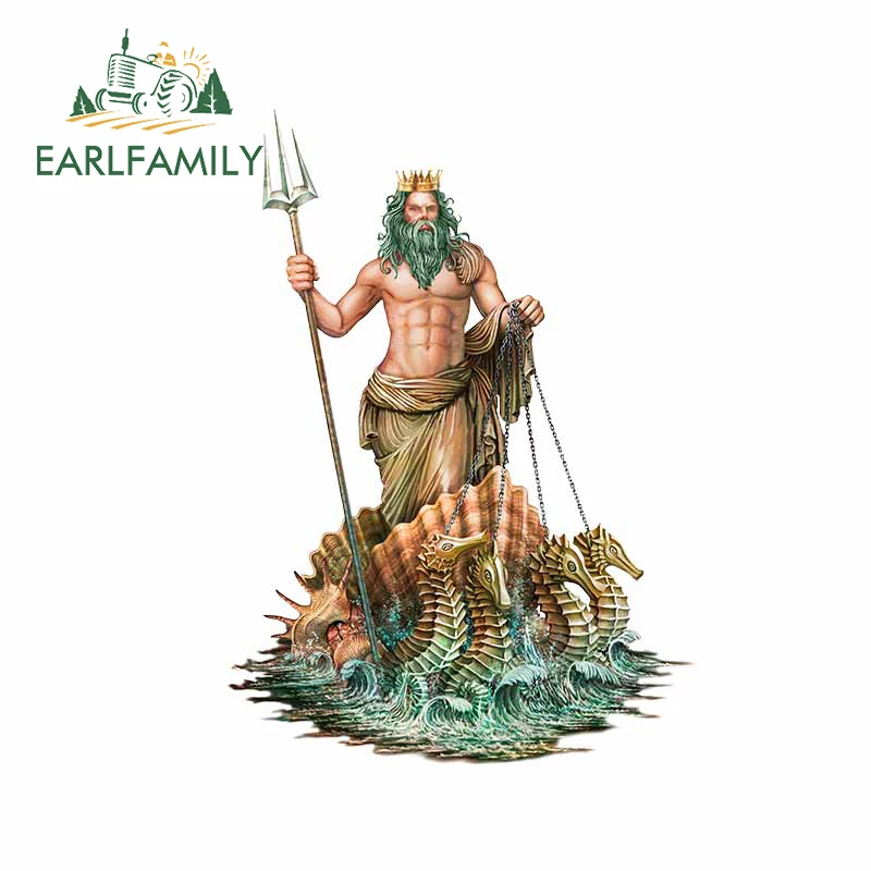 EARLFAMILY 13 см x 9 5 для греческого моря Бога Poseidon наклейка на багажник автомобиля