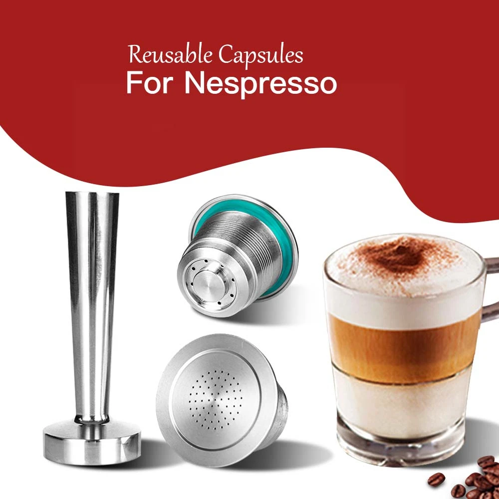 Многоразовая капсула Nespresso из нержавеющей стали для кофе Inox Cafe постоянный фильтр