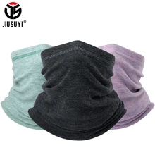 Cold Weather Fleece Scarves Winter Neck Warmer Gaiter Thermal Tube Scarf Snood Ski Face Mask Cover Bandana Neckerchief Women Men