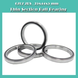 Roulement à billes 6707 fin, Section mince, 35x44x5mm (4 pièces), ABEC 1 RS 61707RS 6707RS 6707 