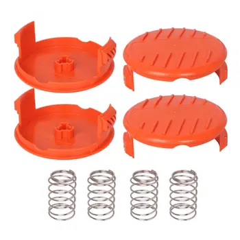 

4 x Caps and 4 x Springs Trimmer Replacement Spool Cap Covers and Spring for Black-Decker Whosale&Dropship