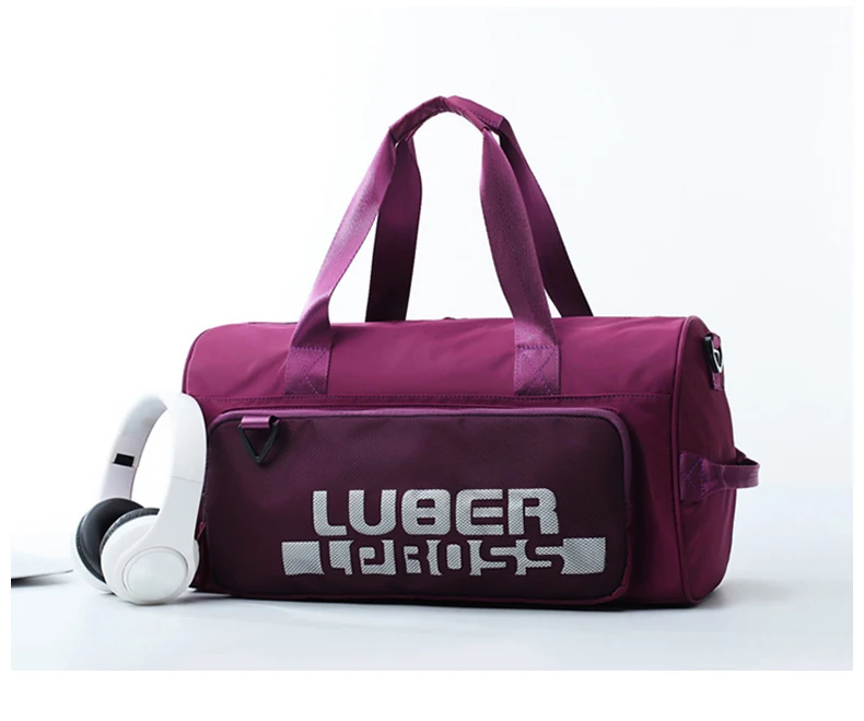 Fashion Gym Training Fitness Bag Women High Capacity Waterproof Travel Dry Wet Yoga Mat Bags Luggage Shoes Storage Shoulder Pack