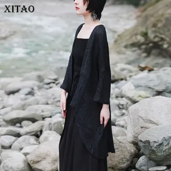 

XITAO Pleated Single Button Jacket Fashion New Women 2020 Autumn Small Fresh Pocket Thin Minority Casual Loose Coat ZP1652