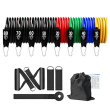 

280LB 360LB TPE Resistance Bands Fitness Training Belt Yoga Pull Rope Gym Equipment Elastic Tube Strong Tension Band