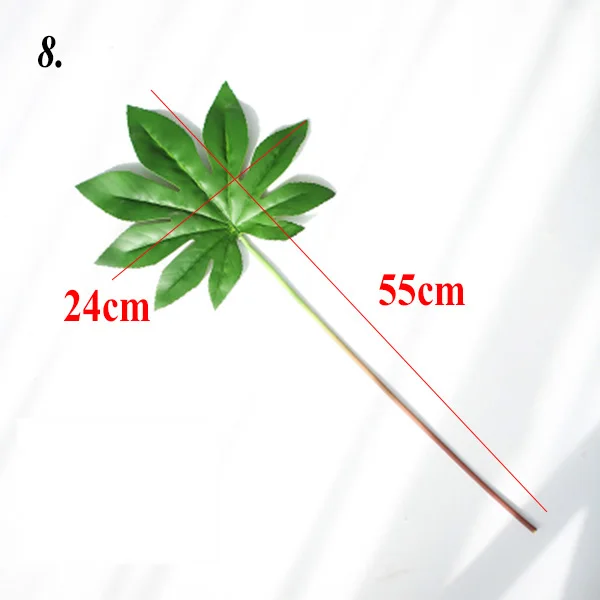 25~80cm Simulation Leaf Fake Plant Leaves for Adornment Photography Background Accessories Studio Photo Shooting Backdrops Props H