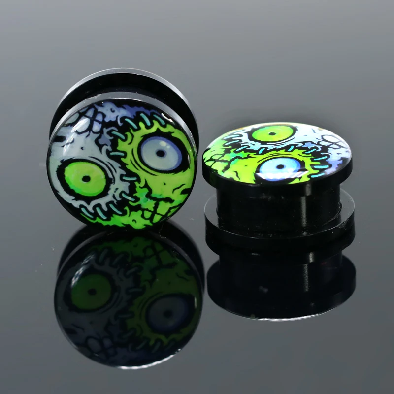 Ear Plugs Piercing Expander Acrylic Stretchers Ear Flesh Tunnel Body Jewelry 1 Pair piercing jewelry,ear piercing jewelry,body piercing jewelry,body jewelry