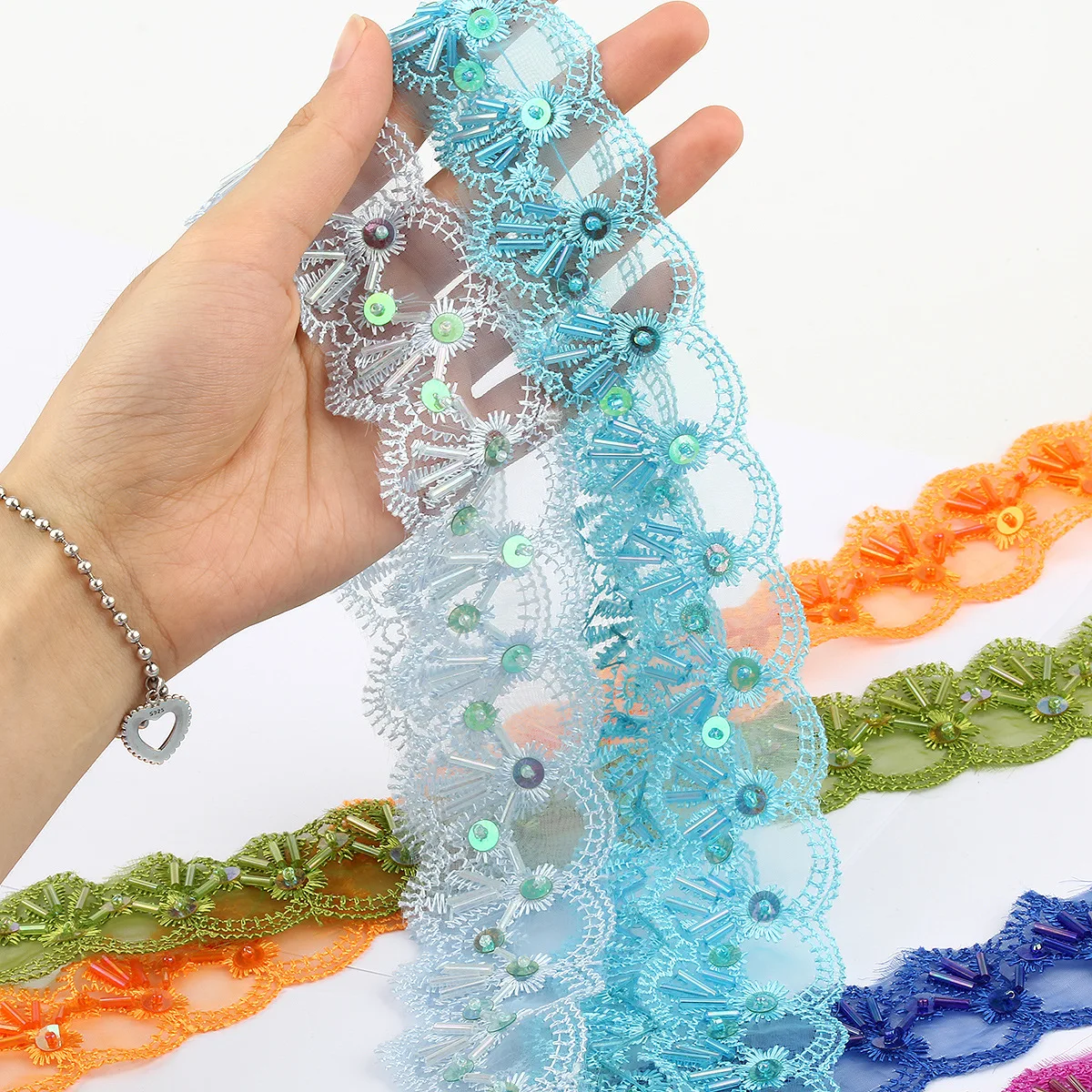 

Женская кружевная юбка, 14 цветов, ширина 4,5 см