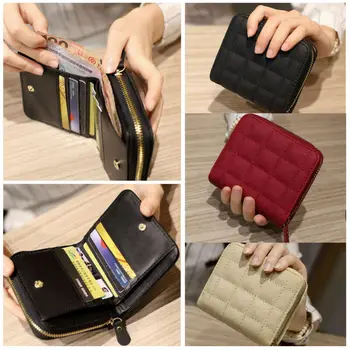 

New Women Leather Bifold Wallet Zipper Clutch Card Holder Lady Purse
