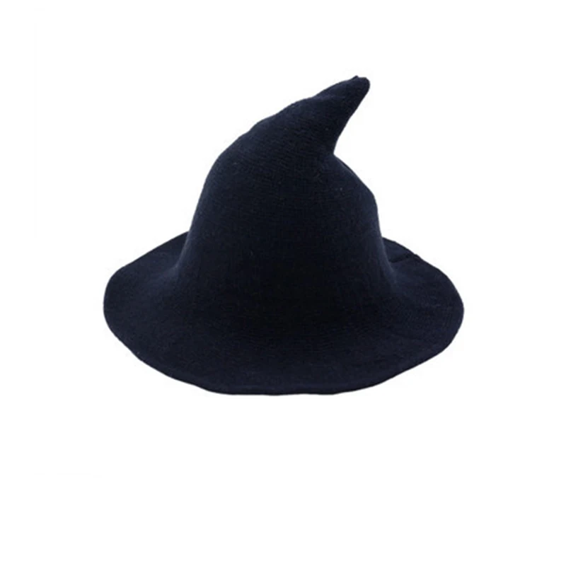 prada bucket hat womens Halloween wizard hat autumn and winter big brim woolen hat buckethat Bucket Hats