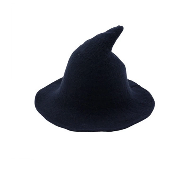 prada bucket hat womens Halloween wizard hat autumn and winter big brim woolen hat buckethat