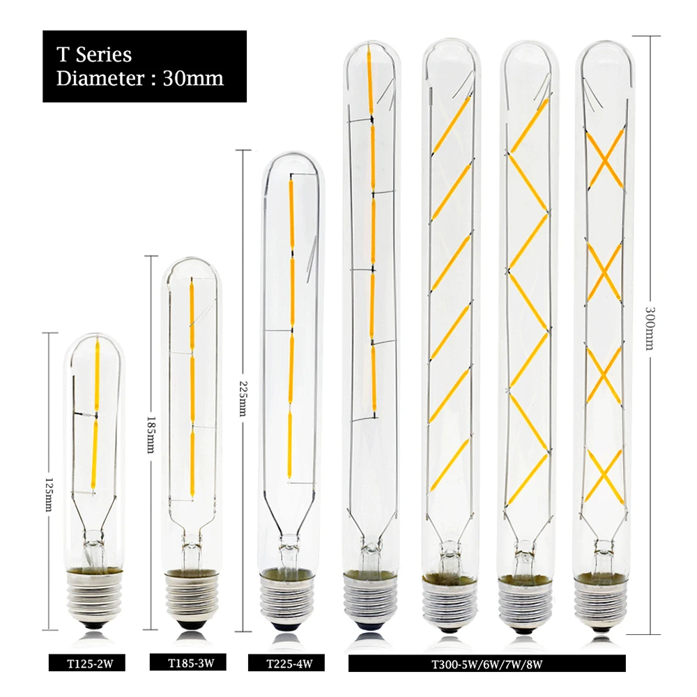 Светодиодная лампа накаливания ламп Retro Edison Light 220V E27 E14 2 8W Декоративная Vintage Style.