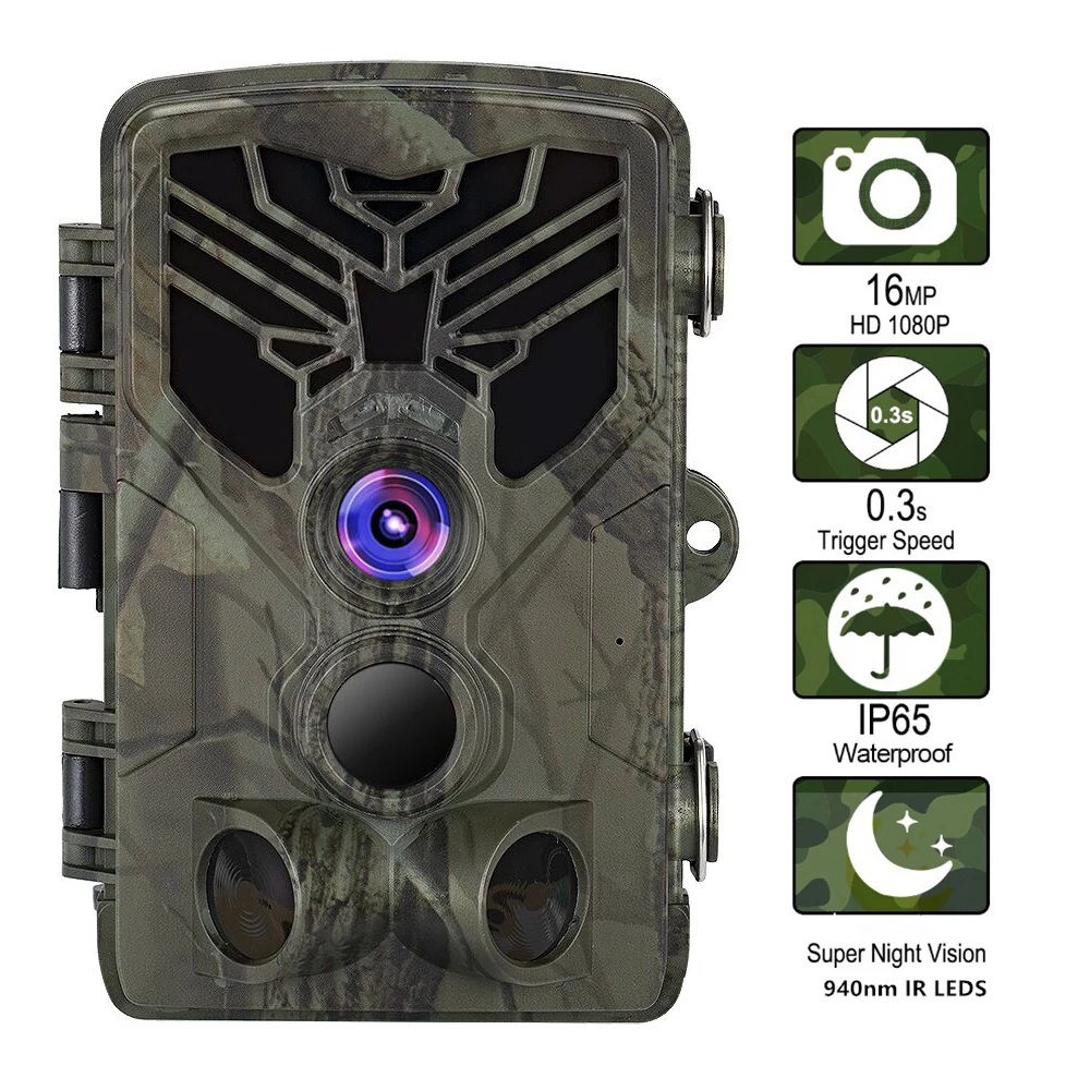 

940nm IR LED Hunting Camera 16 MP 1080P Trail Camera Equipped with Invisible low-power infrared leds 0.3s trigger Photo Traps