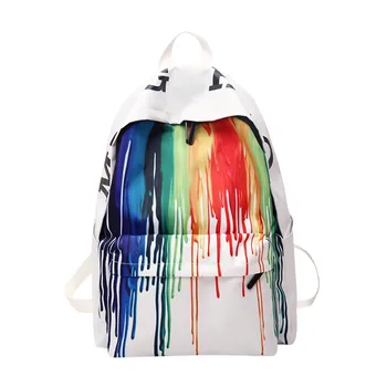 

Women Printing Backpacks Gradient Color School Bags For Teenage Girls School Shoulder Bags Waterproof Bookbag Mochila
