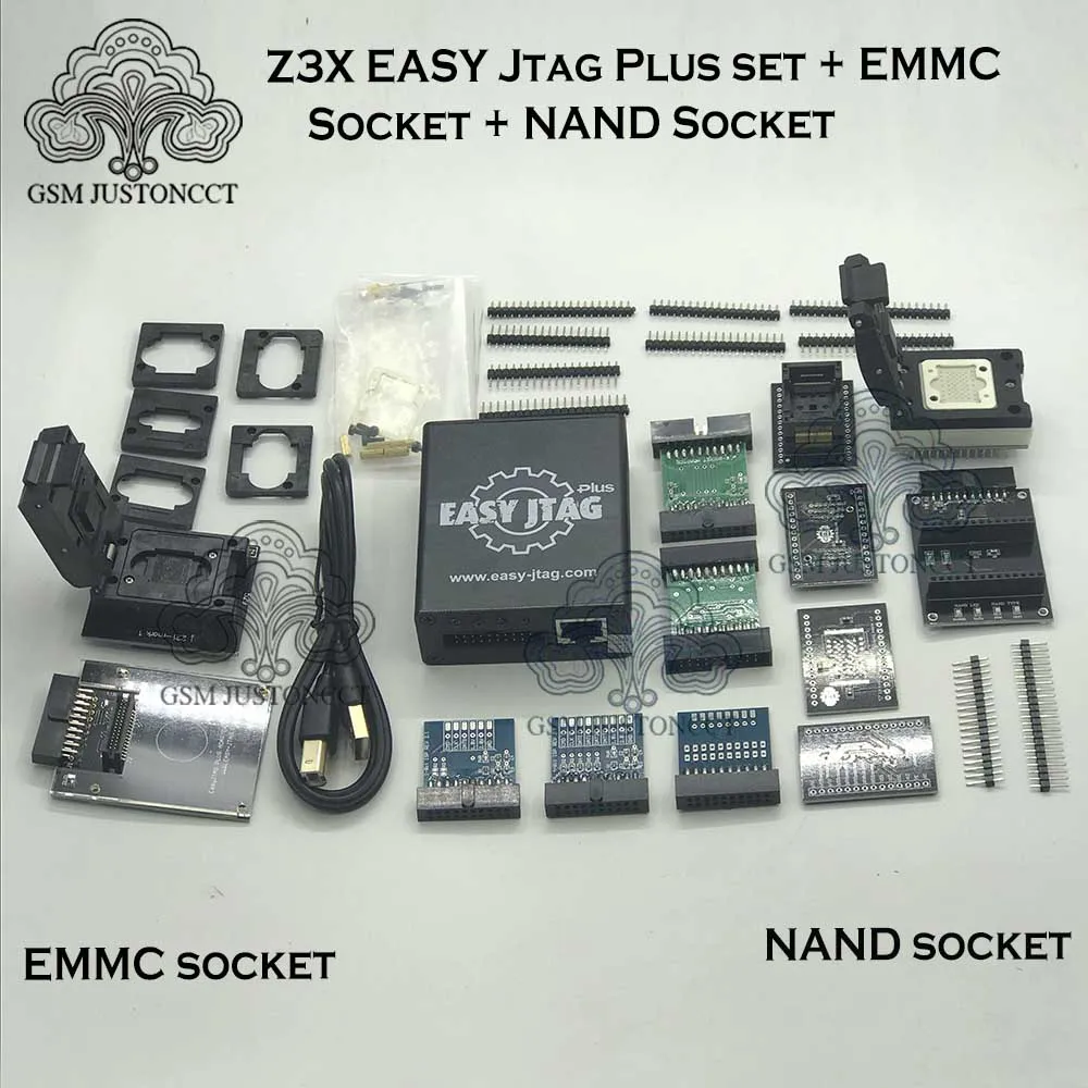 Новая версия полный комплект товара бокс Easy Jtag plus box + EMMC socket NAND socket|Детали