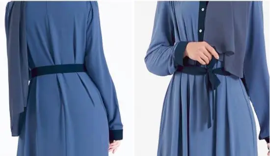 Синяя шифоновая блузка стильные мусульманские женские платья|muslim abaya dress|abaya