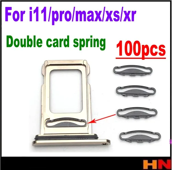 100 шт. пружинный зажим для sim-карты iphone 11 pro XR XS max | Мобильные телефоны и аксессуары