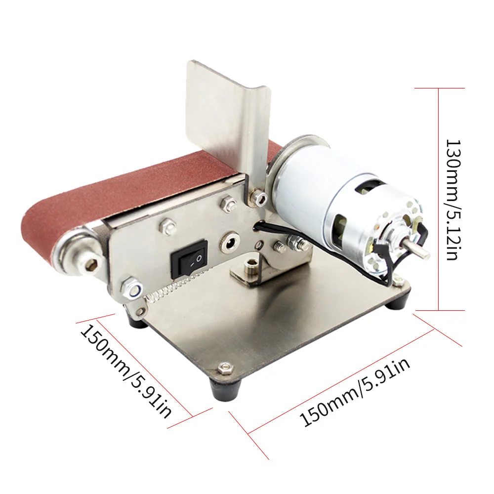 Foldable DIY Mini Belt Sander Sanding Polishing Grinding Machine Belts Grinder