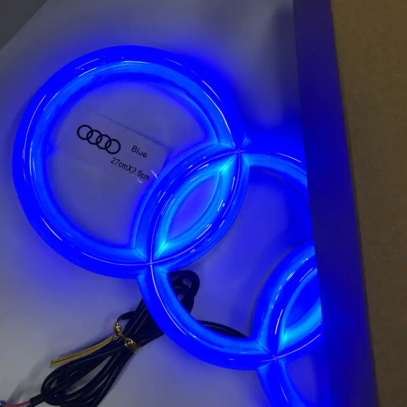27 3x9 5 Cm Vorne Hinten Emblem Dynamische Licht Fur Au Di A1 A3 A4 A5 A6 A8 Tt Rs 3 4 5 6 7 Auto Abzeichen Logo Dekorative Lampe Aliexpress