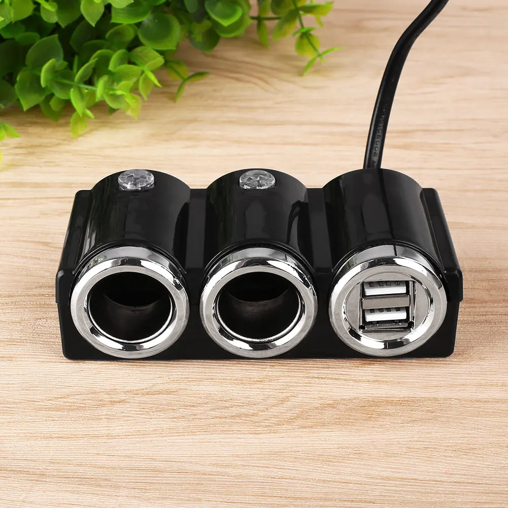 Мульти разветвитель автомобильного прикуривателя двойной USB зарядное устройство с двойным переключателем