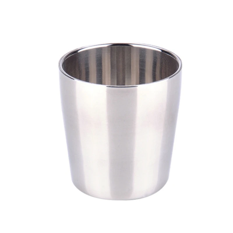 304 чашка из нержавеющей стали кружка горшки походная посуда для кемпинга чашка для пикника кружка для воды кофе чай с крышкой 175 мл ZH3209 - Цвет: A
