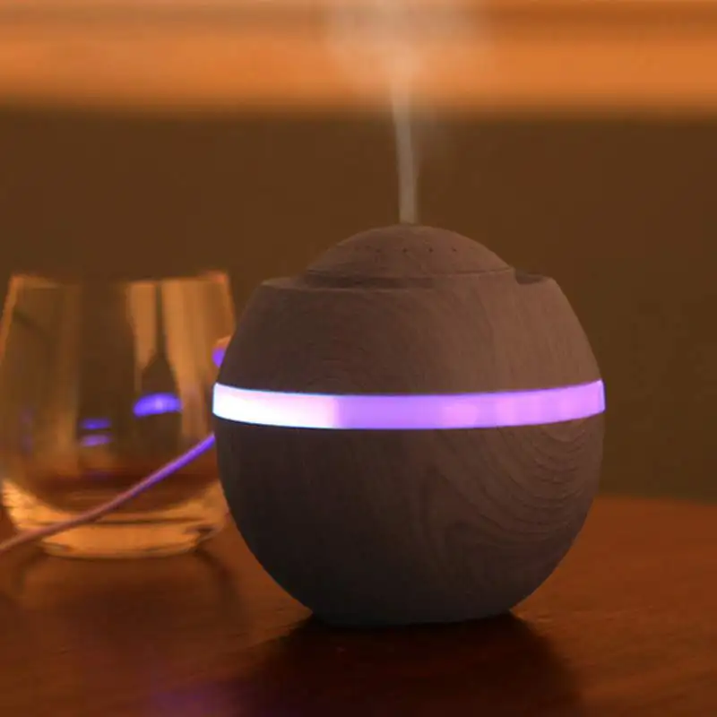500ML Ultrasonic Air Humidifier Aroma Essential Oil Diffuser for Home Car Office USB Fogger Mist Maker with LED Night Lamp