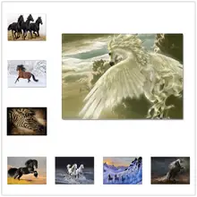 Креативные коврики с узором в виде белой лошади для гостиной, спальни, коврики для детской комнаты, коврик для ползания, модный домашний ковер с 3D принтом