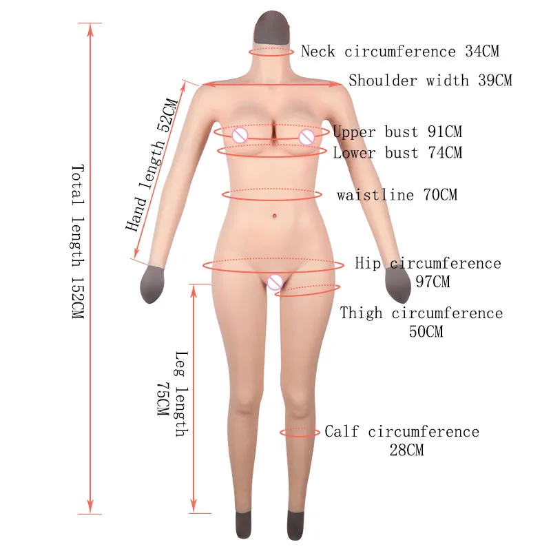 Eyung Silicone Bodysuit Sex Toys for Men Crossdresser Real Touch Realistic Boobs Artifical Vagina Real Pussy Sextoy Love Doll (4)