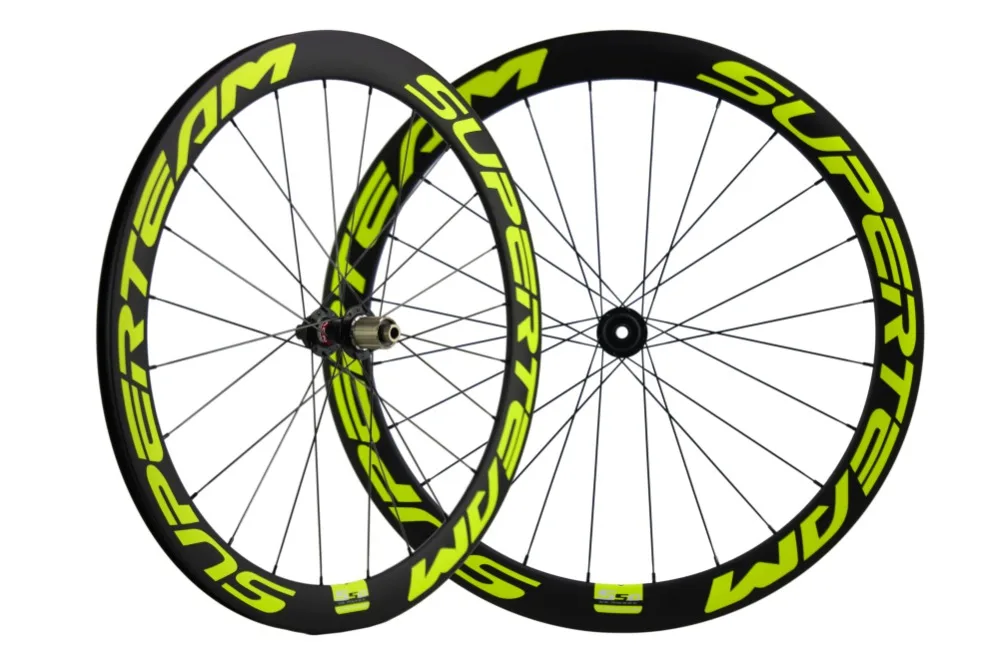 Discount 700C  UCI Carbon Wheels Clincher Bicycle Wheelset 50mm  Road  Bike  Disc Brake Center Lock QR/Alex Thru System 4