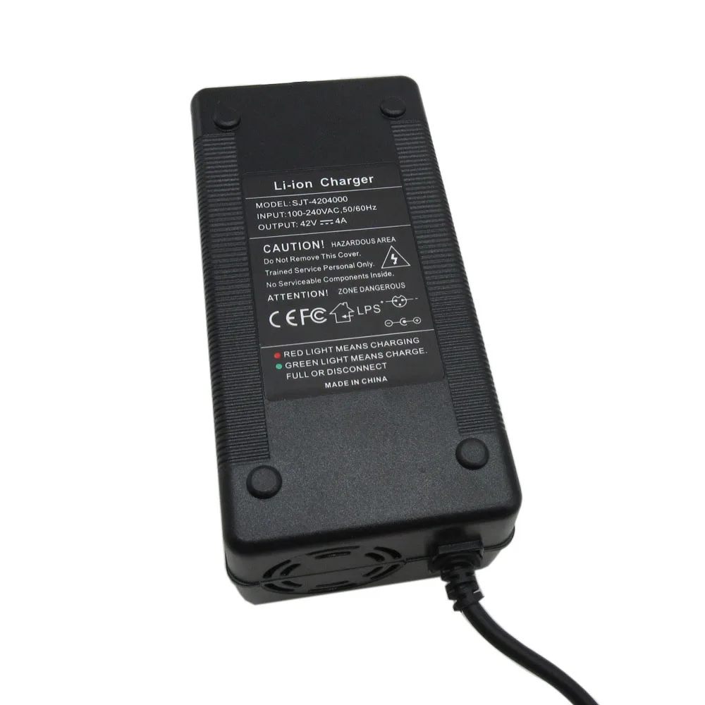 Carregador de Bateria Ebike de Scooter Lipo com Ventilador Lítio Bicicleta Elétrica Volt 10s li Ion Carregador dc Conector 36 v 4a 42v - Image 2