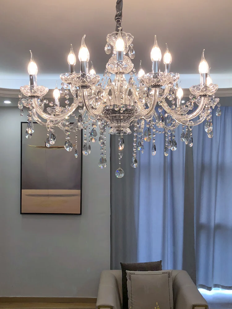 Современная хрустальная люстра E14 люстры для гостиной de crista l Decora подвески Tiffany и