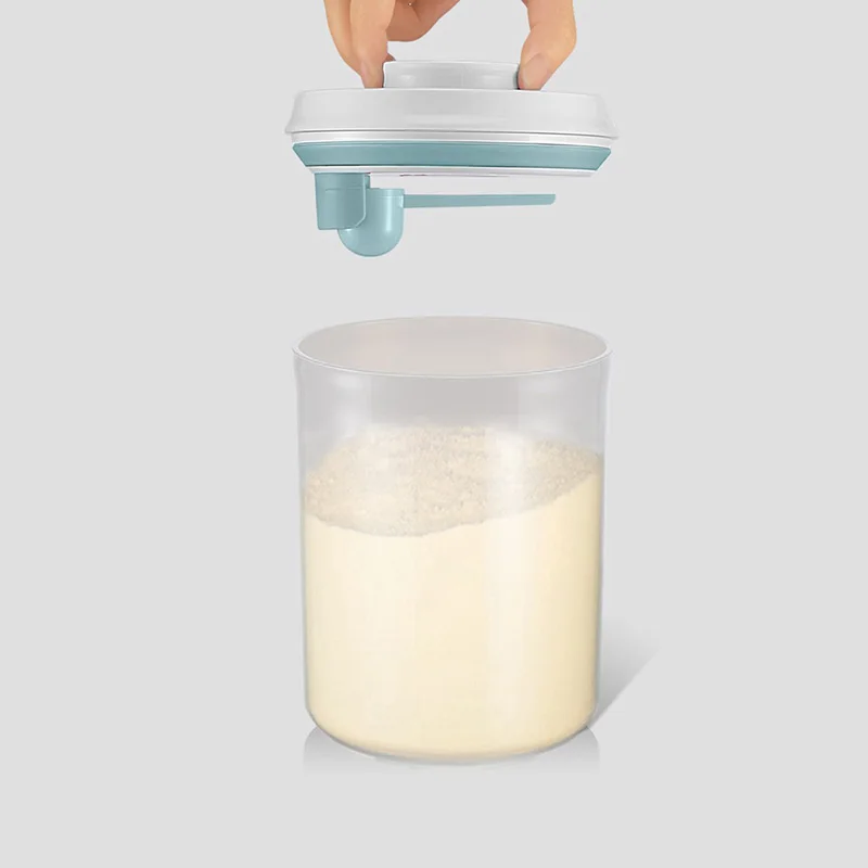 Герметичный контейнер для сухого молока, Круглый герметичный диспенсер, без бисфенола, герметичный контейнер для хранения пищевых закусок