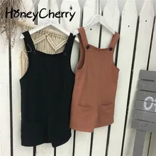 Детские штаны с поясом Хлопковые Штаны для отдыха на пуговицах, весна-лето г., комбинезон для девочек, детские комбинезоны для девочек