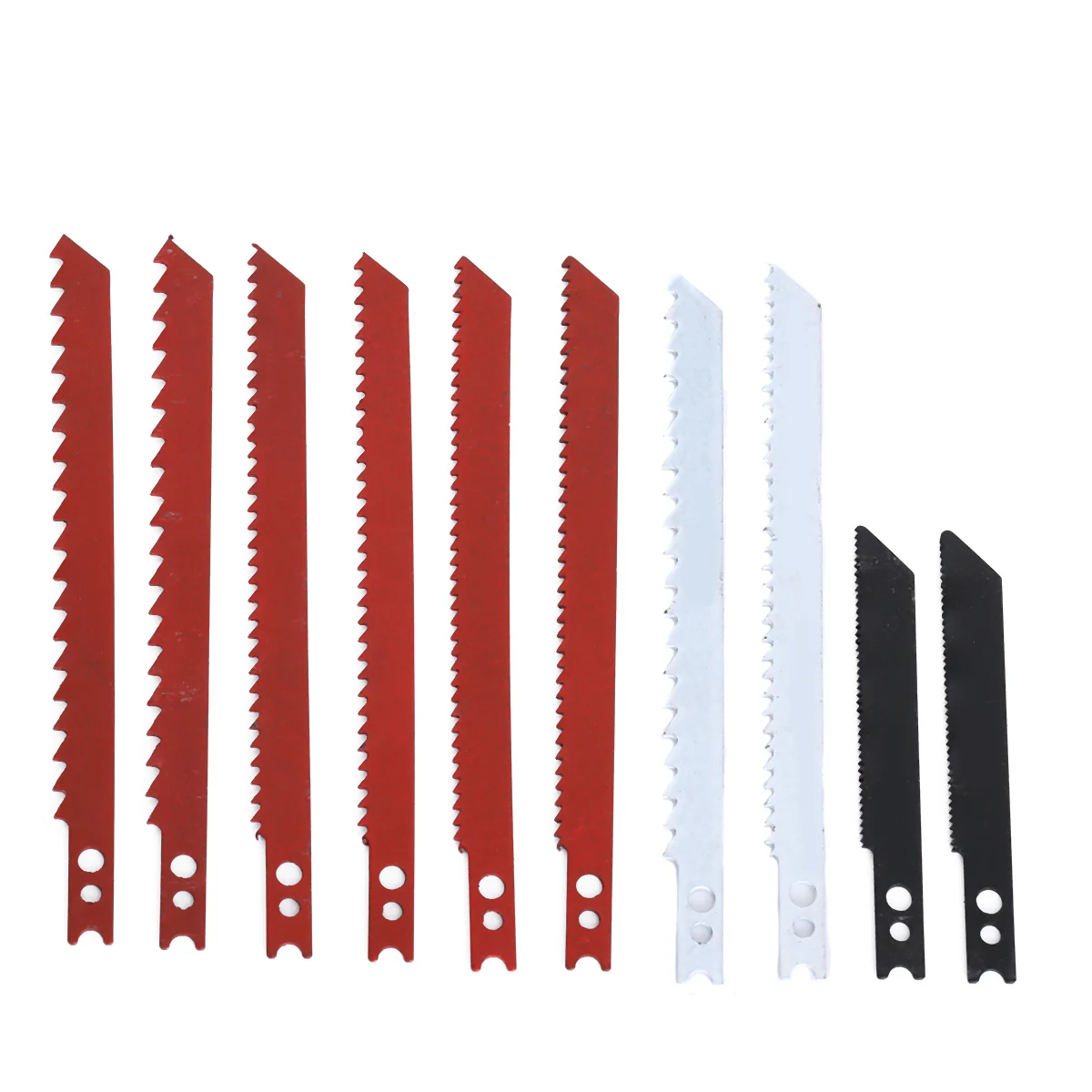 DWZ 10pcs Jigsaw Blades Set for Black and Decker Jig Saw Metal Plastic Wood Blades