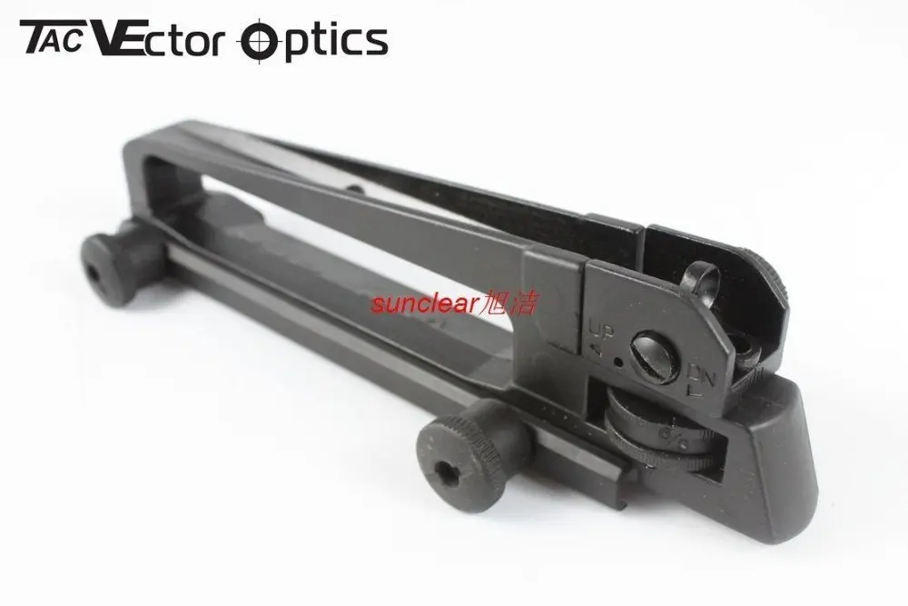 Векторная оптика AR15 M4 ручка для переноски с 21 мм ткацким стальным креплением и регулируемым задним железным прицелом