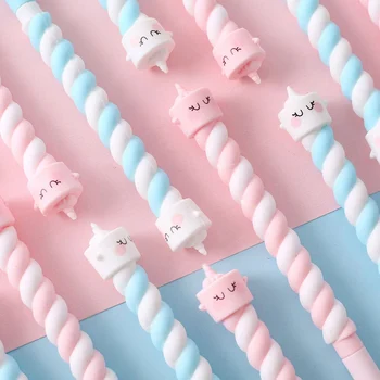 

2020 NEW 0.5mm Unicorn Cake Soft Silicone Rubber Gel Ink Pen Promotional Gift Stationery School & Office Supply Birthday Gift