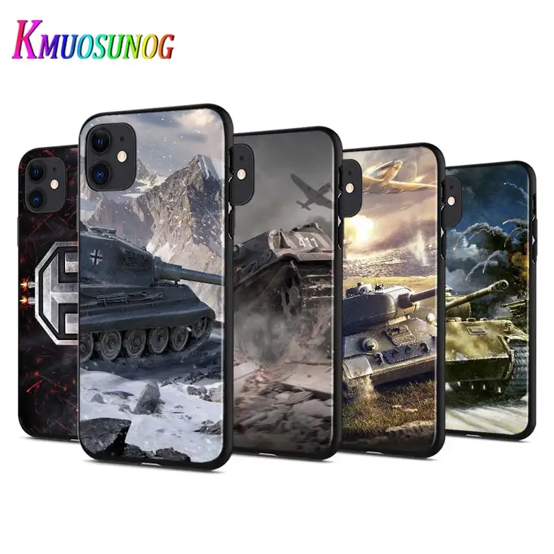 World of tanks для Apple iPhone 12 Pro Max Mini 11 XS X XR 6S 6 7 8 Plus 5S черный чехол телефона | Мобильные