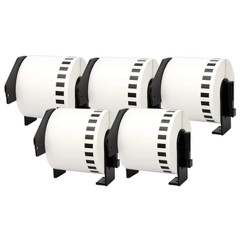 

5X for Brother DK-22205 Printer Labels 62Mm Roll+Spool for QL-560 QL-570