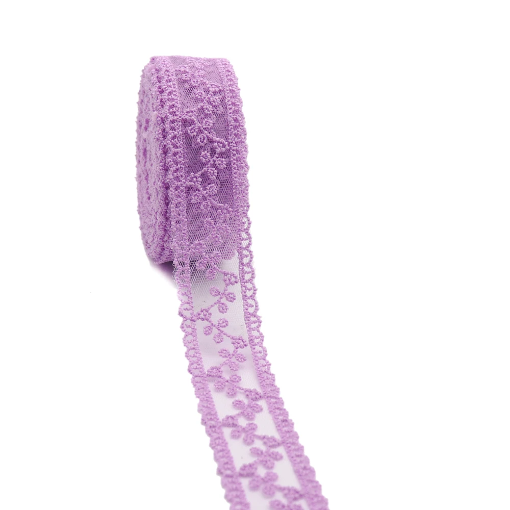 Lace Trim Ribbon 5 Yards 32mm Lace Ribbon Trim Fabric DIY Embroidered Net Cord For Hair Bows Crafts Handmade Accessories 080201