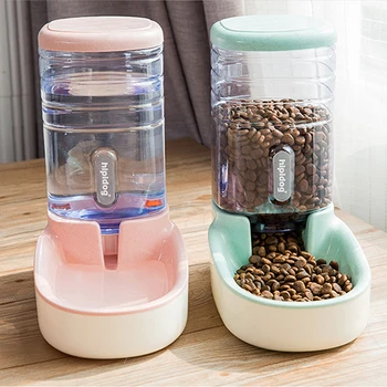 

Petshy 3.8L Pet Dog Automatic Feeders Bowl Plastic Cat Water Bottle Large Capacity Food Water Dispenser Cats Dogs Feeding Bowls