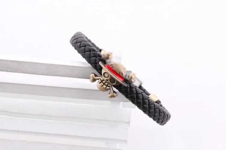 

Anime Hobby Bracelet ONE PIECE Death Skull Logo Braided Band Bracelet