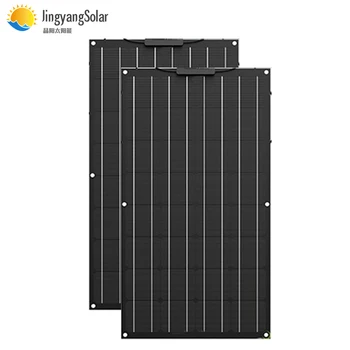 

200W etfe flexible solar panel 2pcs of 100w panel solar Monocrystalline Flexible Solar Cell portable for RV/boat/car 300w 400w