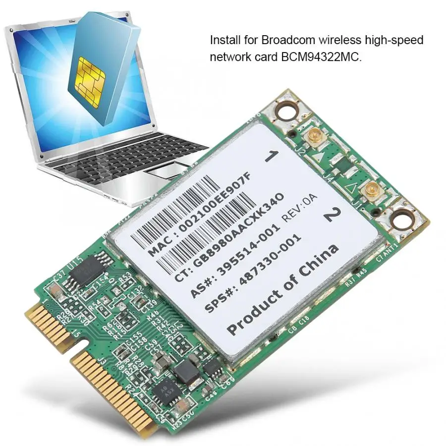 4322AGN мини PCI-E 2,4G+ 5,8G Двухдиапазонная 802,11 ABGN 300M беспроводная сетевая карта для HP6930P 2530P