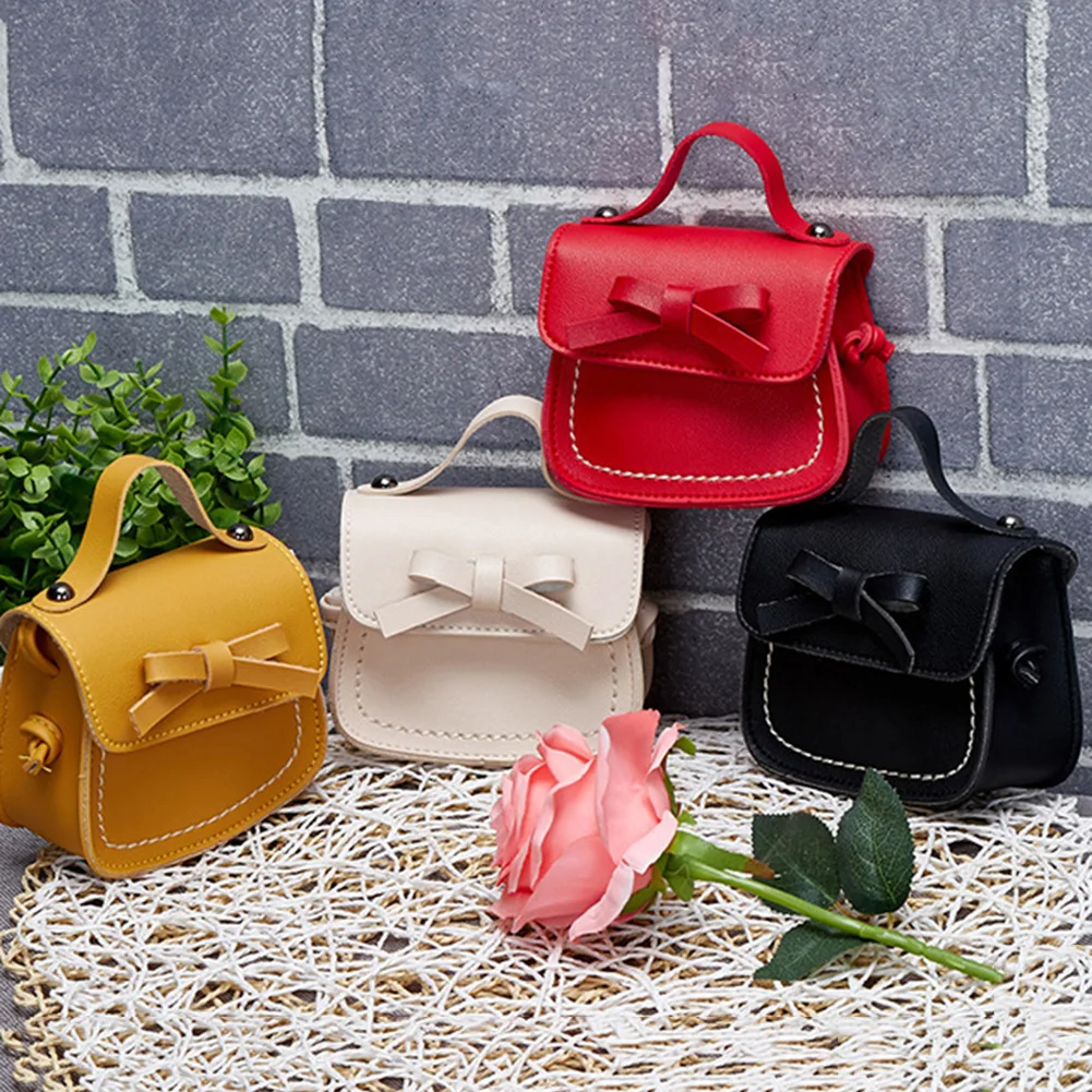Сумка Frauen Tasche, винтажная, Schulter Taschen, детская, для девочек, одноцветная, бант, ручка, магнитная пряжка, сумка через плечо