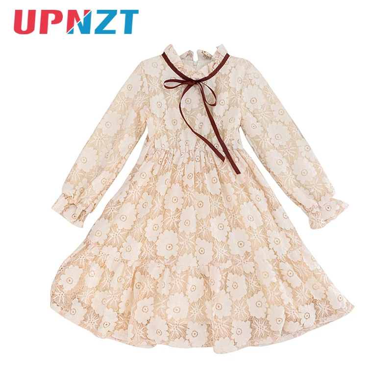 

Baby Girls Winter Thick Plush Lace Dress Spring Child Princess Long Sleeve Dress for Kids Daily Birthday Party New Year Clothing