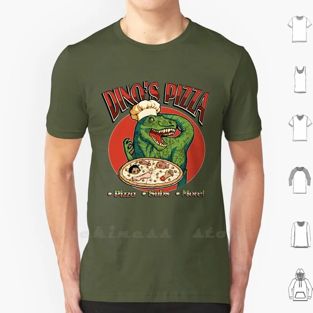 Cotton Dinosaur Pizza Pizzeria Italian 