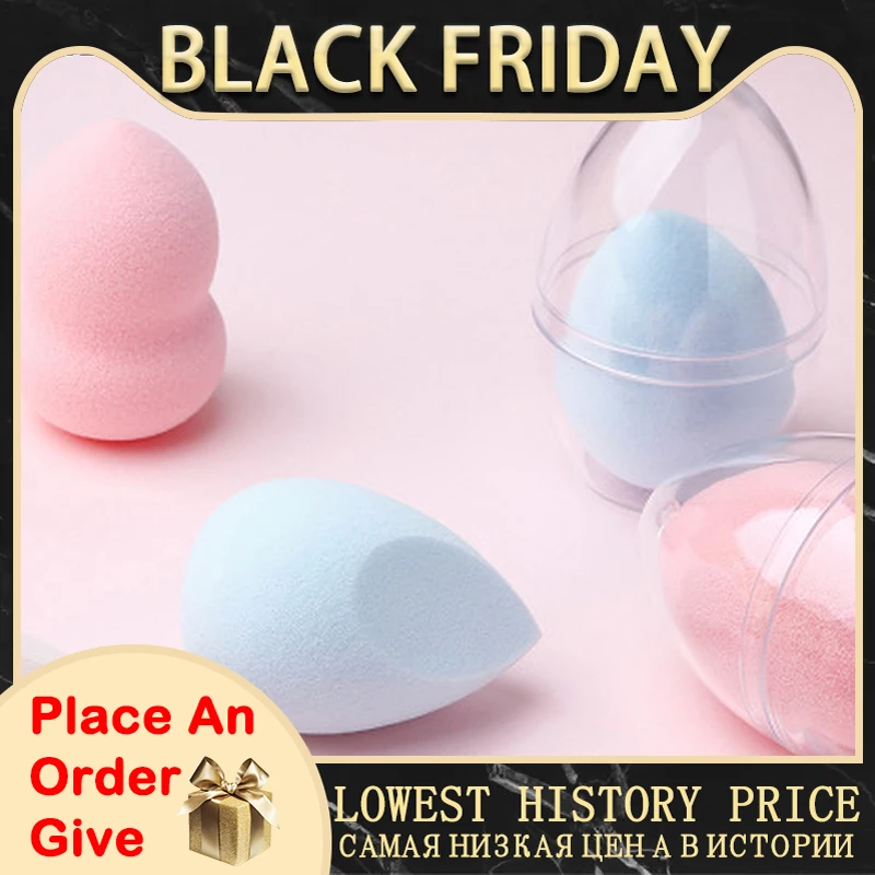 

Makeup Cosmetic Puff Powder Puff Smooth Women's Foundation Sponge Set Beauty to Make Up Accessories Water-Drop Shape