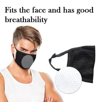 

PM2.5 Riding Breathable Cotton Protective Mask Riding Anti-fog Mask Dustproof Activated Carbon Mask With Protective Filter Paper