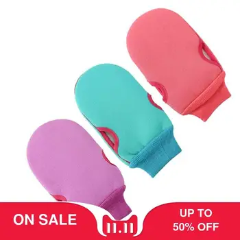 

Natural Bamboo Fiber Bath Double-sided Exfoliating Glove Scrubber Washcloths Deep Cleansing Bathing Glove