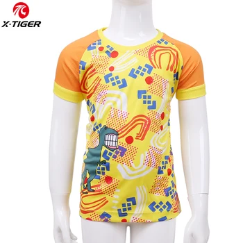 

X-Tiger Quick Dry Unisex TShirt Children 100% Polyester Cycling Wear Kids MTB Bike Cycling Jerseys Bicycle Jersey For Boys&Girls